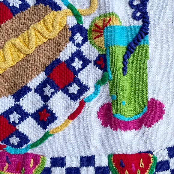 Vintage Berek 2 Picnic Cardigan - Picture 9 of 13